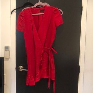 reformation sally wrap dress